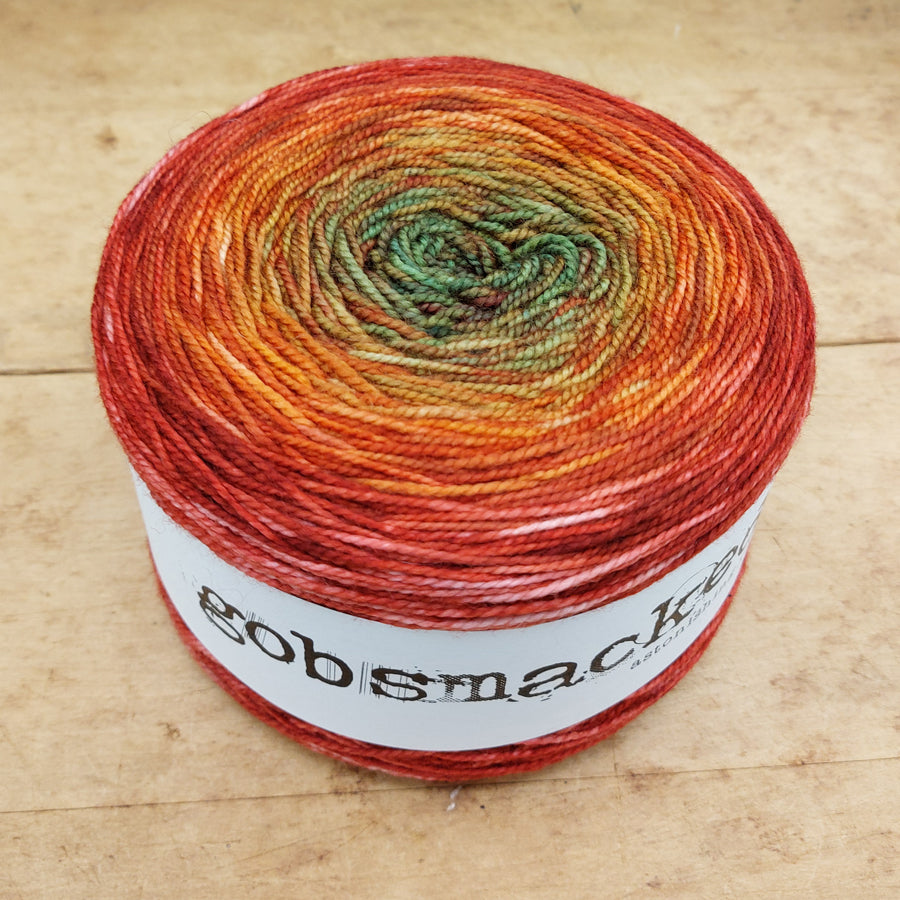 Merino fingering 200g gradient: Autumn Falls Fast