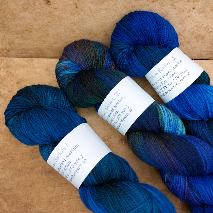 Sock yarn: Blues Brothers