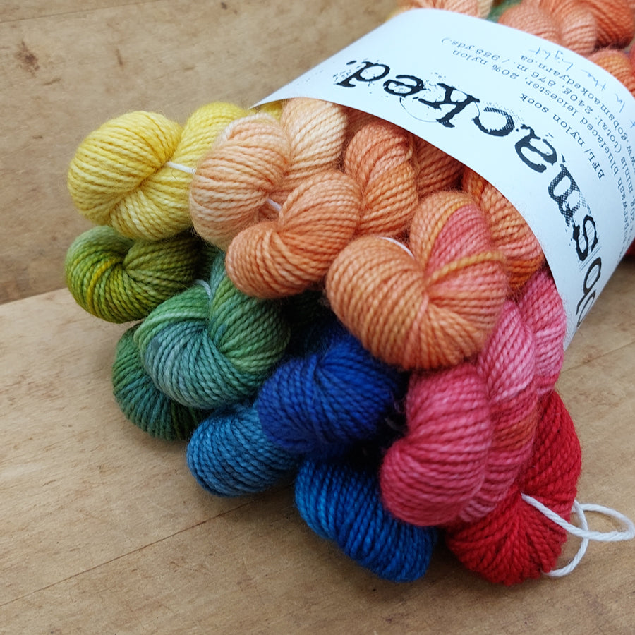 Mini skein set (12x20g BFL/ nylon): Lost in the Light