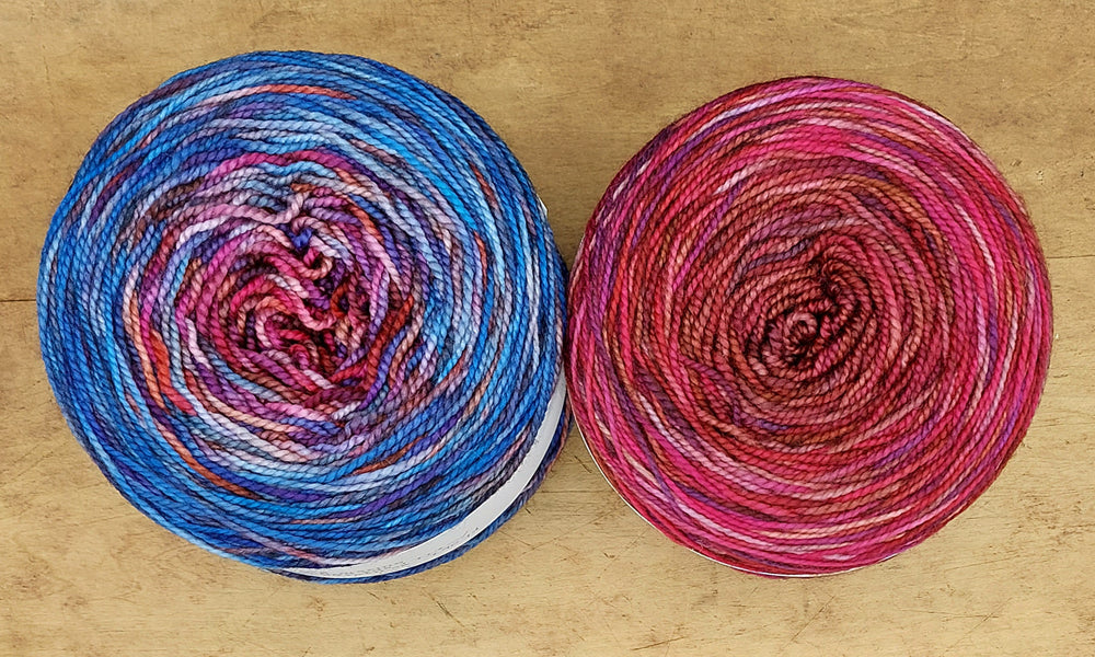 Merino fingering double gradient: Balloons Away!