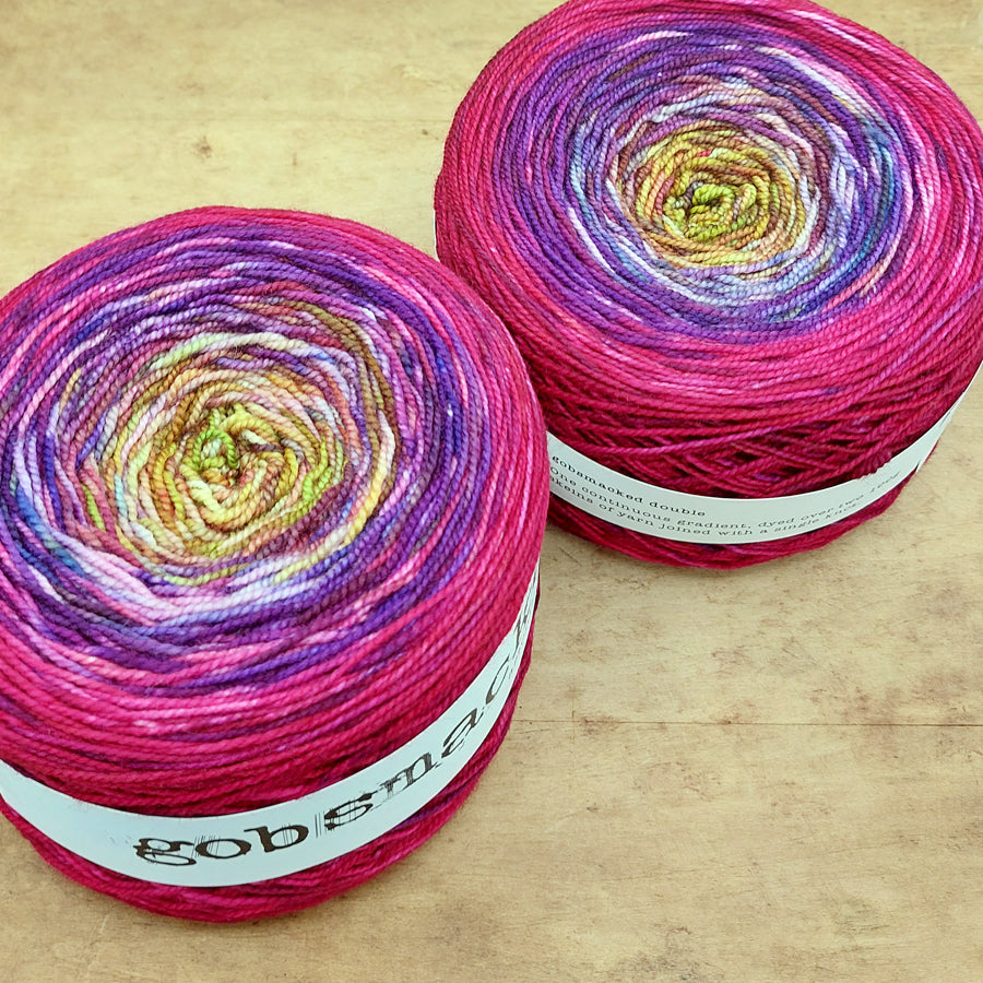 Merino fingering 200g gradient: Acid Sparks Bouquet