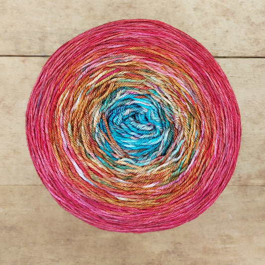 Merino/silk fingering 200g gradient: All Of a Largeness