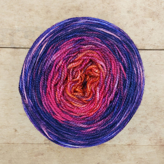 Merino fingering 100g gradient: A Bouquet of Plaids