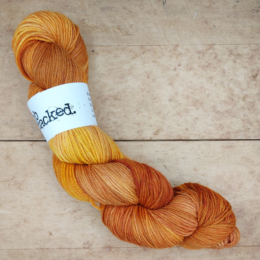 Sock yarn: Burnt Oranges