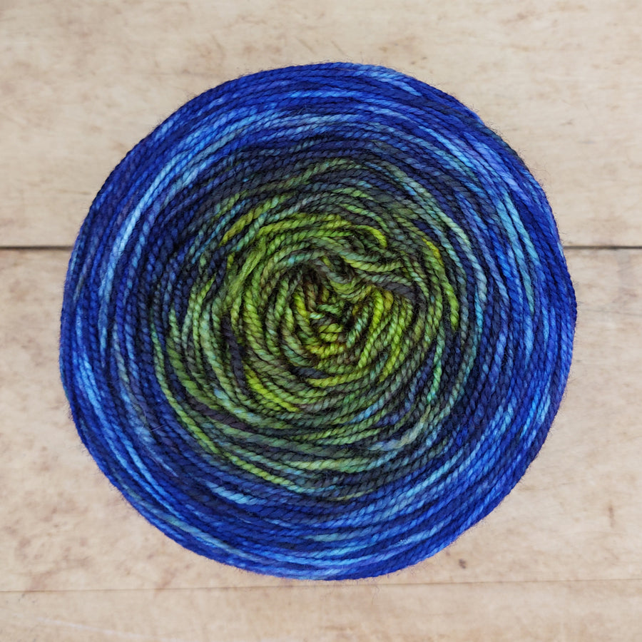 Merino fingering 100g gradient: Deadly Nightshade