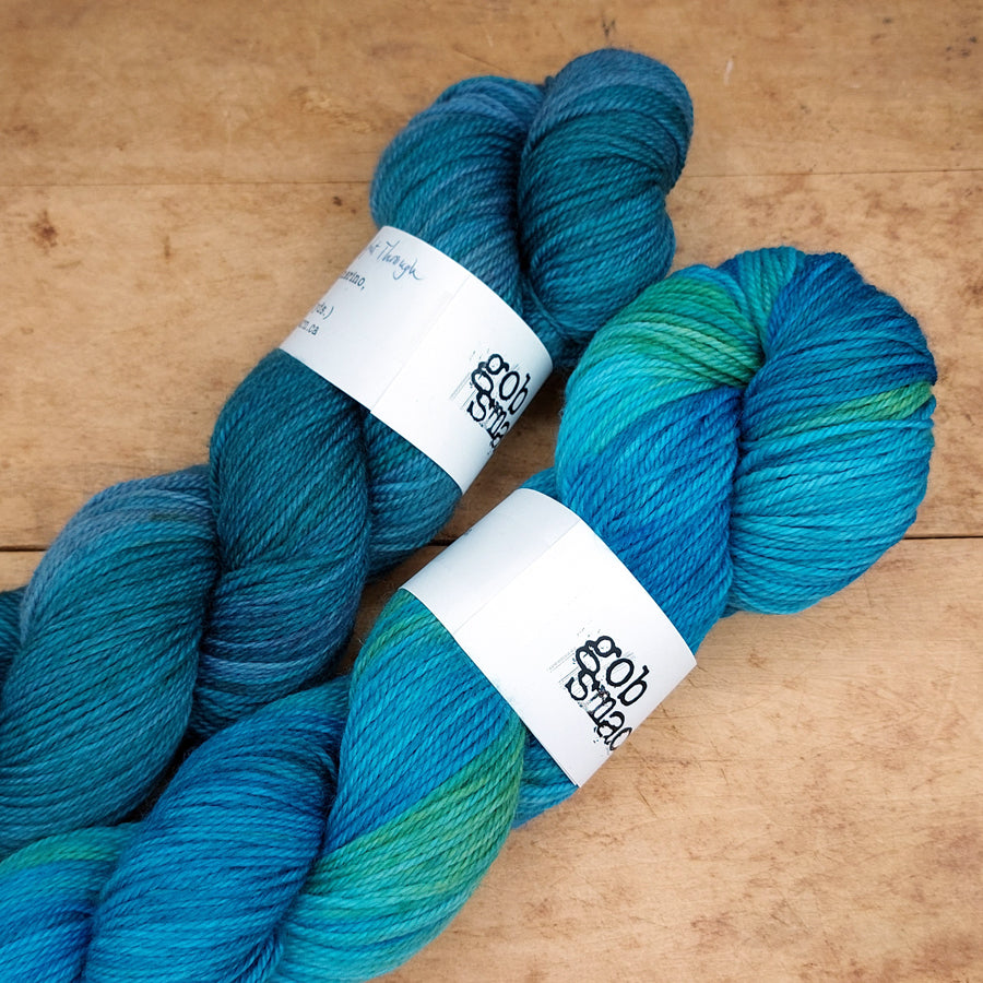 Sock yarn: The Whole Night Through & Drinking It All In
