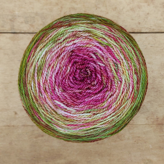 MCS heavy lace gradient: Hail the Rhubarb Queen! (Discount: 2 minor flaws)