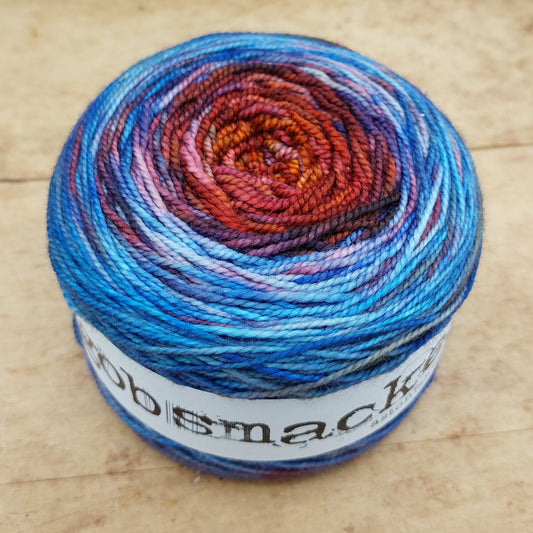 Merino fingering 100g gradient: Jumping Out To Jupiter