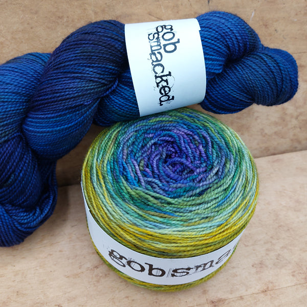 Scotch Cove scarf kit: Languid Garden & The Deepest Well