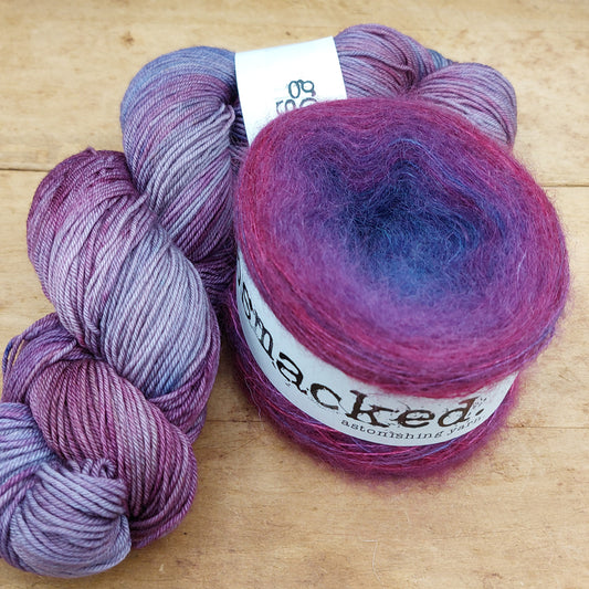 Polkadrop Cowl kit: Meet Me at the Plum Tree & The Lavender Moon