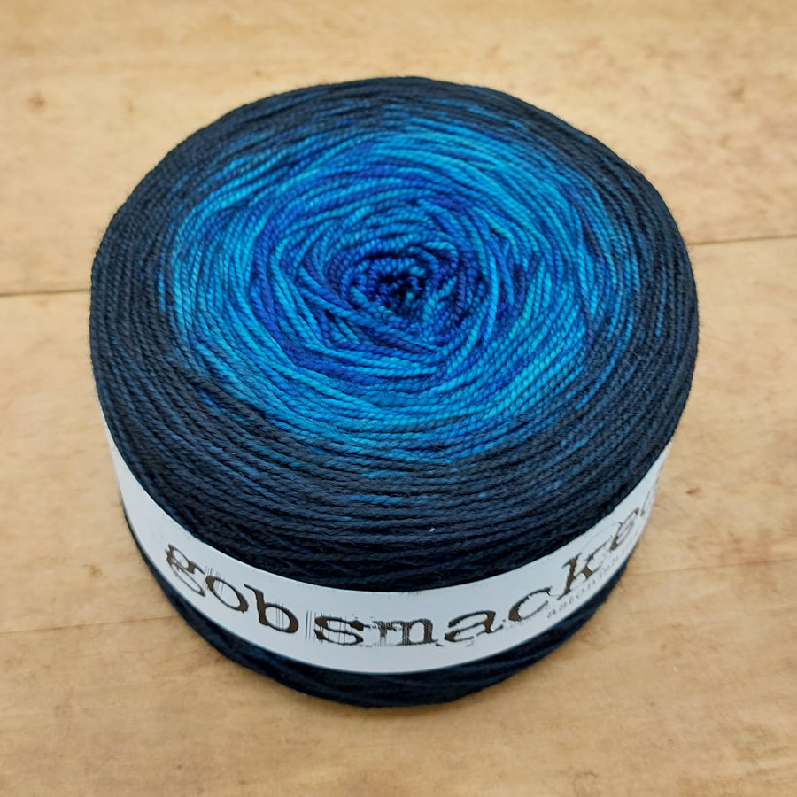 Merino fingering 200g gradient: Near Midnight, On the Water