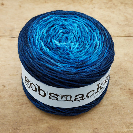 Merino fingering 100g gradient: On to the Wide Horizon