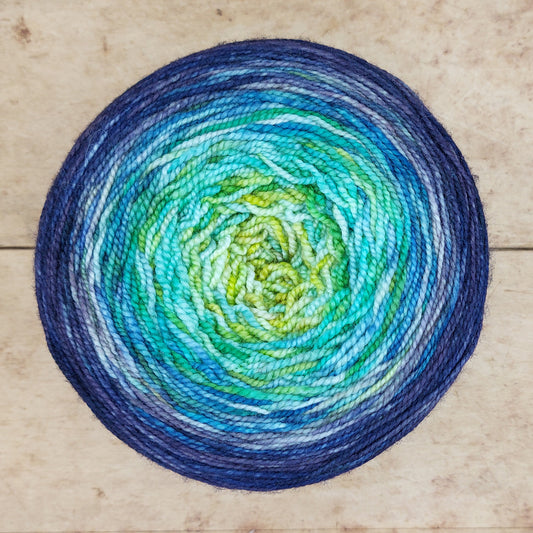 Merino fingering 200g gradient: On This Planet