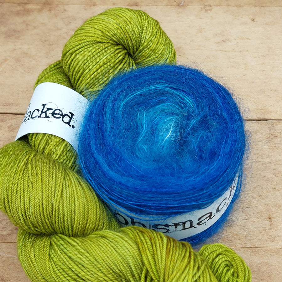 Polkadrop Cowl kit: Precipitous Precip & Better Go Bold