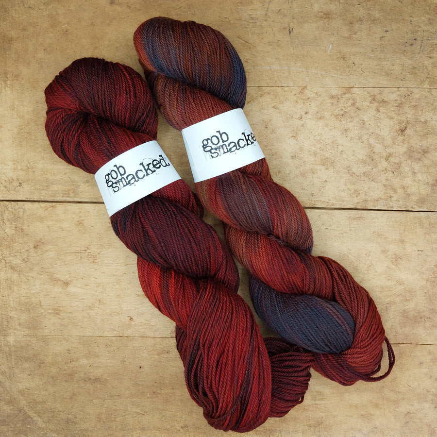 Sock yarn: Raucous Rooster & Rusty Chicken