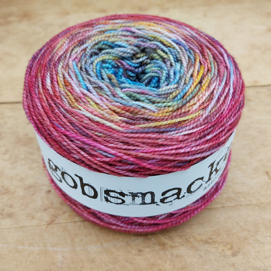 Merino fingering 100g gradient: Refracted Rainbow