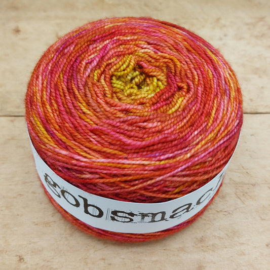 Merino fingering 100g gradient: Rhubarb Jam