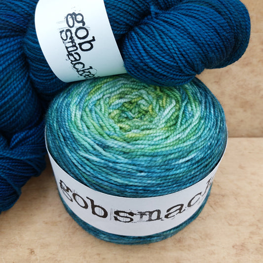 Scotch Cove scarf kit: A Run of Luck & Squid Ink