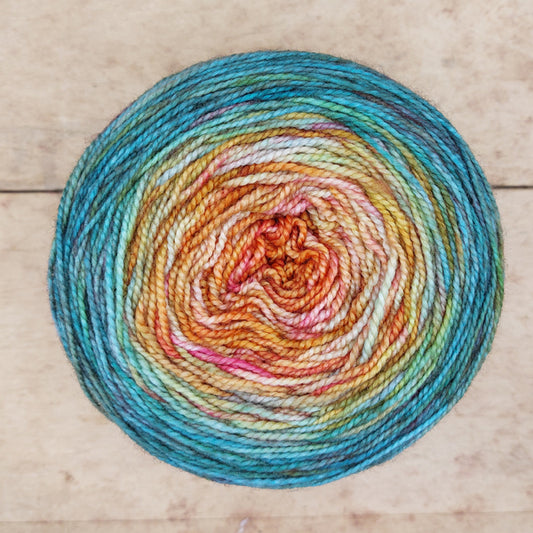 Merino fingering 100g gradient: A Slice of Heaven