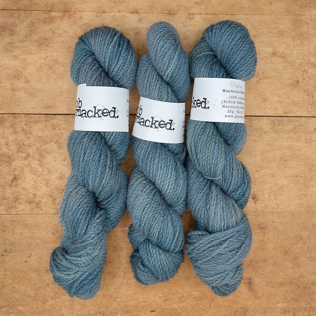 Manitoulin Island 25g skein: Steely