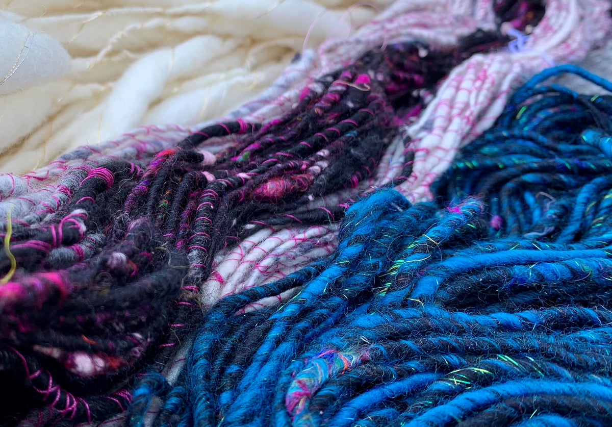 Spinning Textured Art Yarns Level 1- Singles Techniques