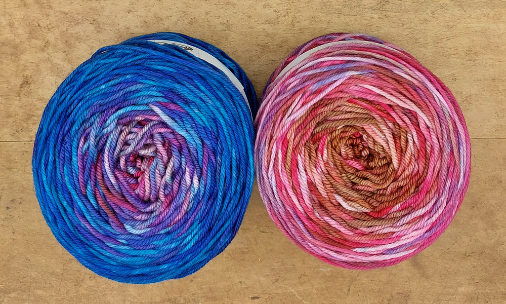Merino DK double gradient: More and More